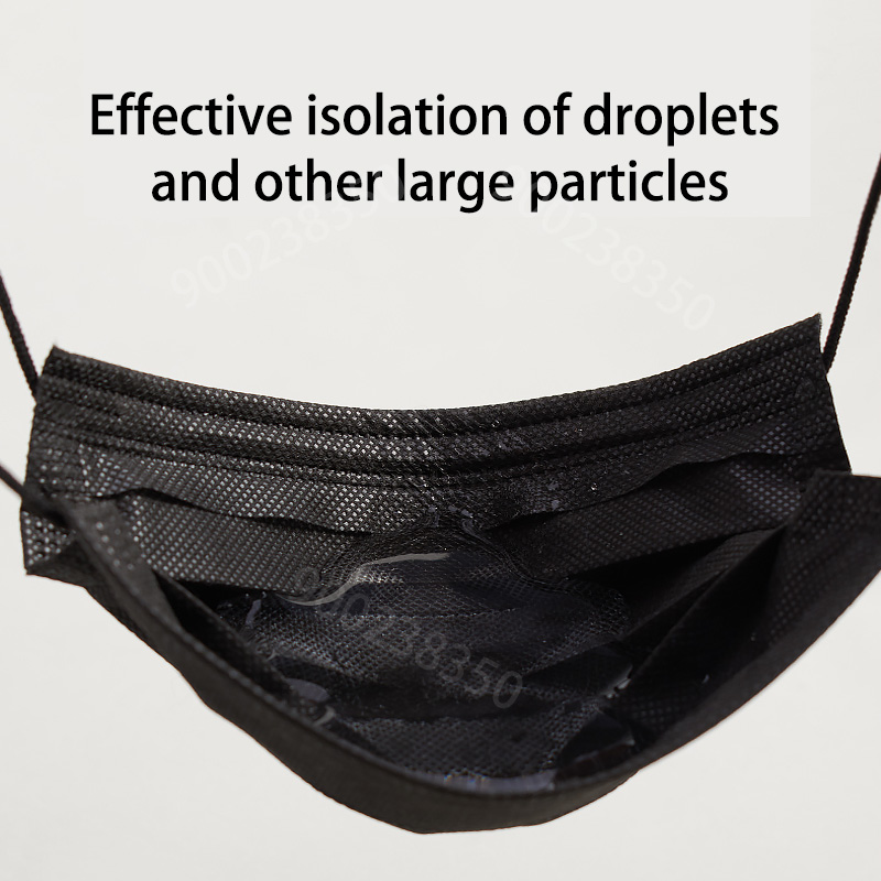 10-500Pcs Adults Mask Disposab - đánh giá và giá Black Face Mask Pack