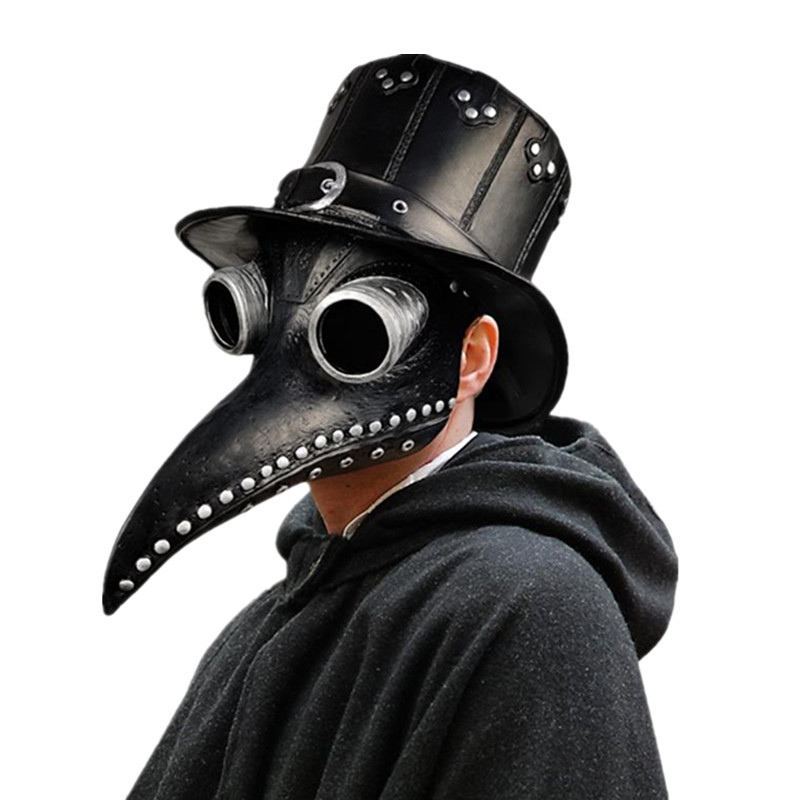 5pc Black Rubber Plague Doctor - đánh giá và giá Disposable Surgical Mask